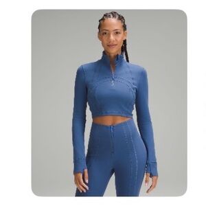 lululemon athletica Blue Crop Top